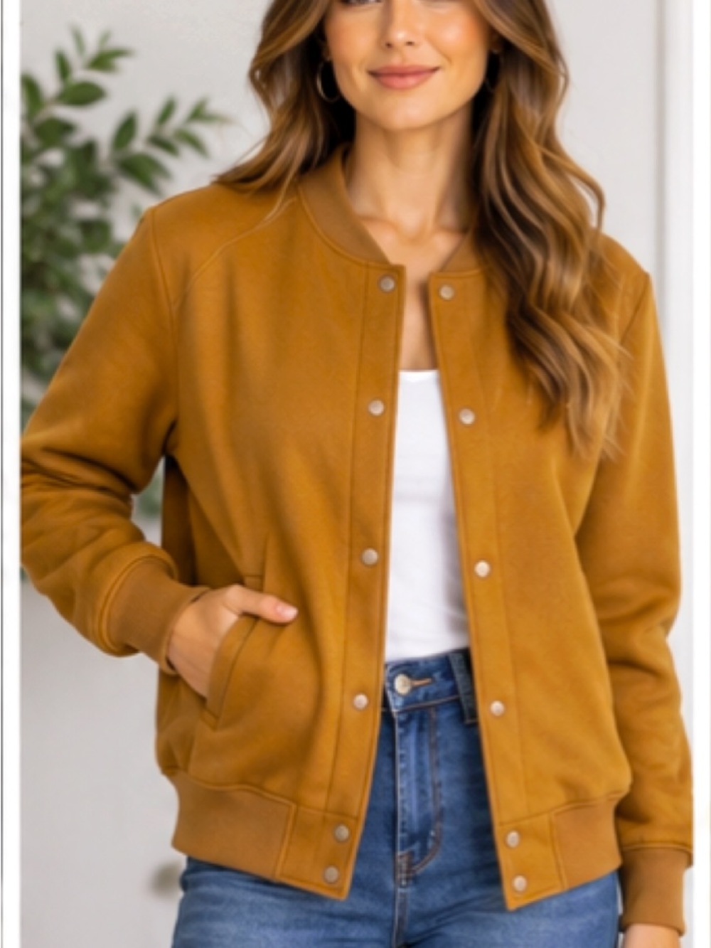 Macys Women's And Now This Casual Bomber Jacket - Caramel